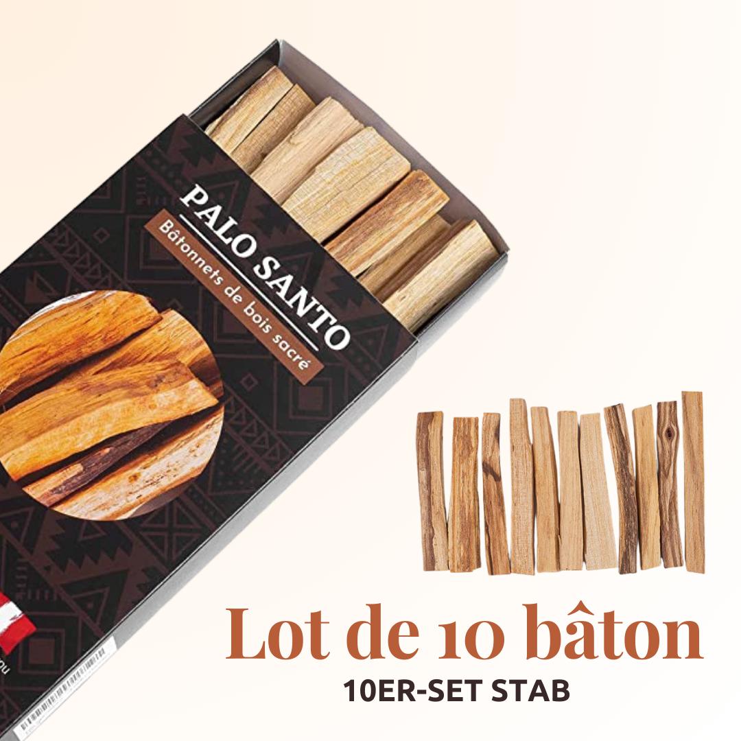 Boîte de 10 bâtonnets de palo santo - Encens naturel pour la purification et la relaxation