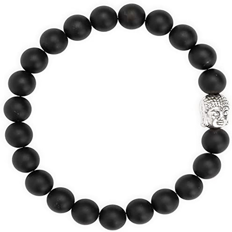 Bracelet Bouddha en Onyx Noir