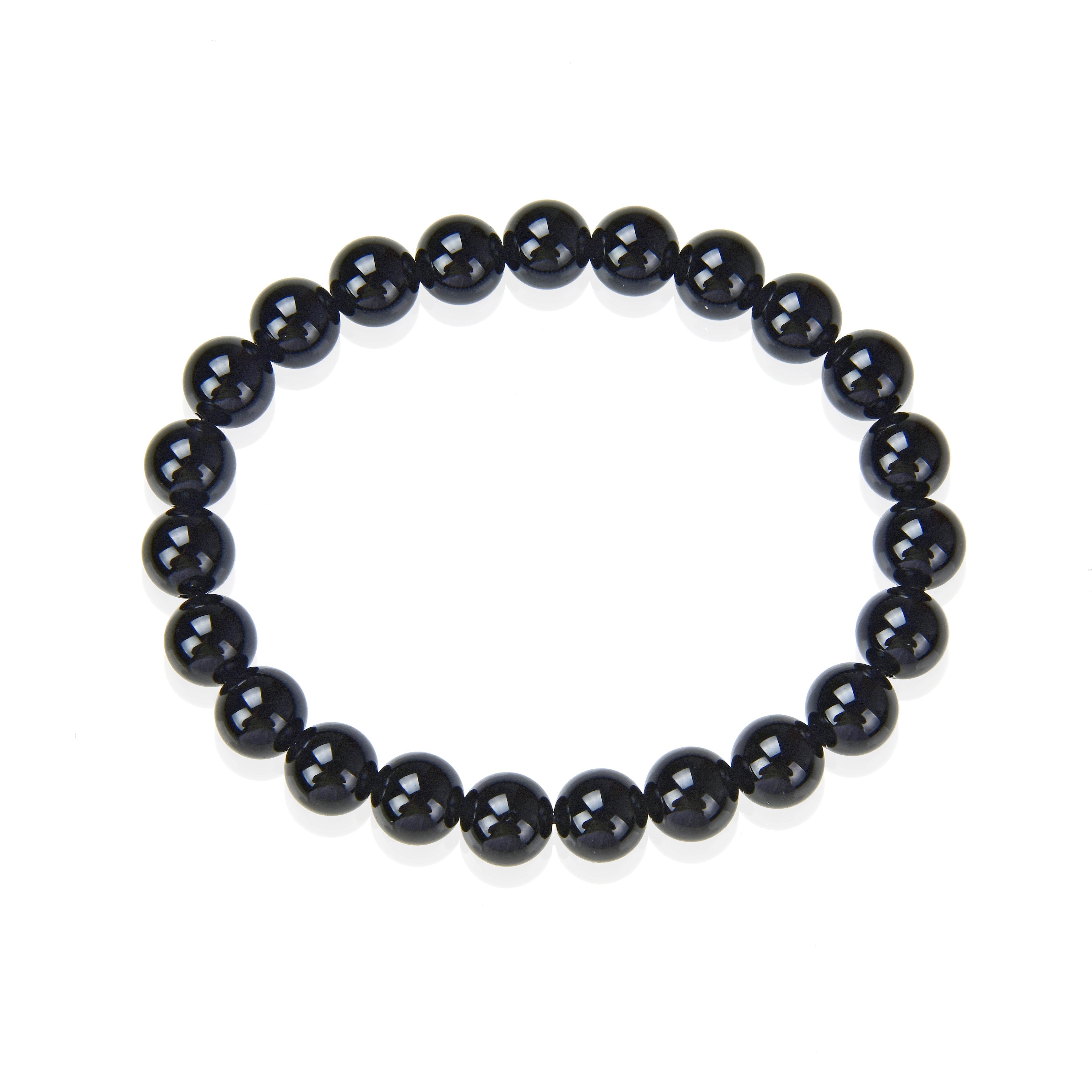 Bracelet en Onyx Noir Naturel - Bijou Énergétique pour Force et Protection