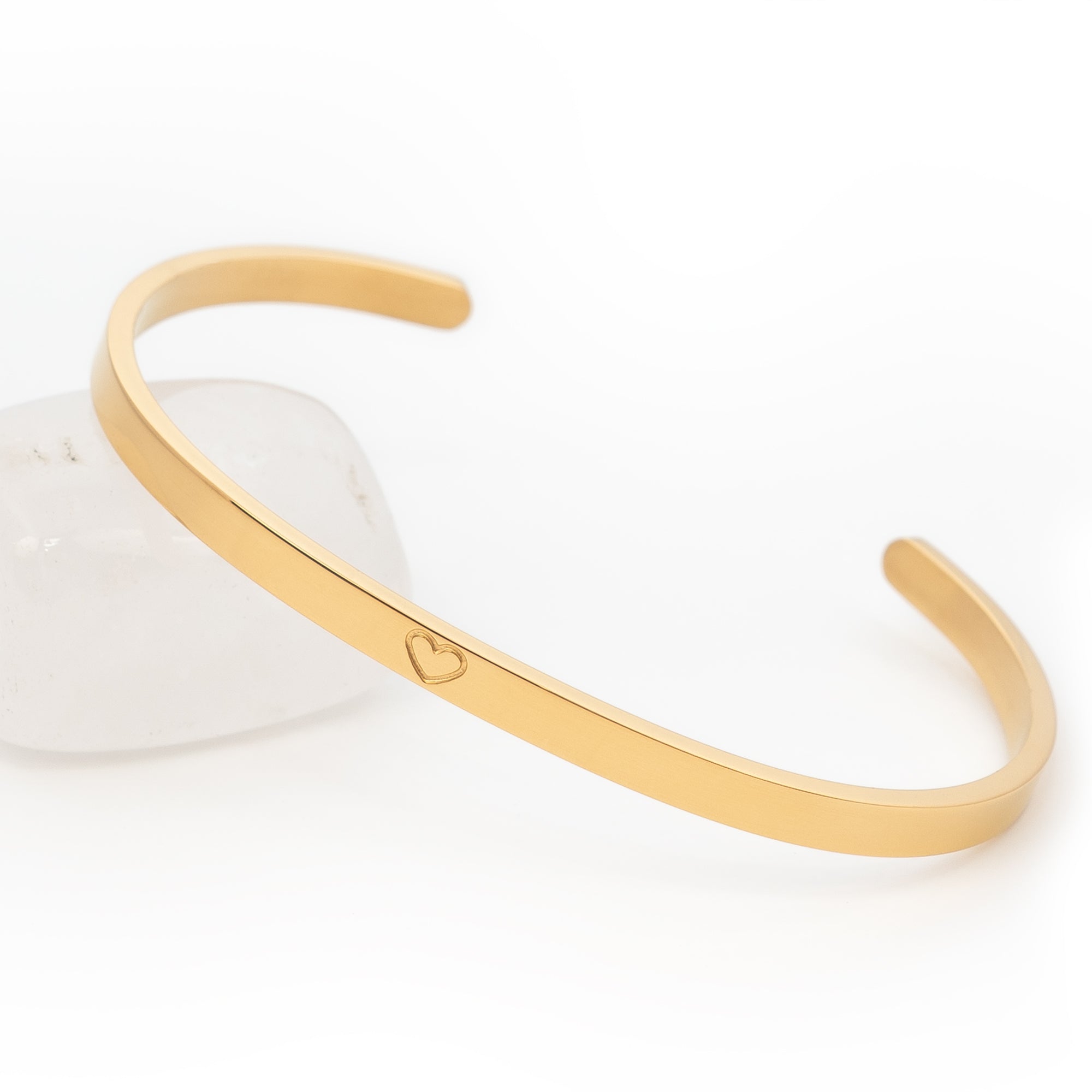 Bracelet Zen en Acier Inoxydable - Couleur Or : L'Harmonie et le Luxe à Votre Poignet